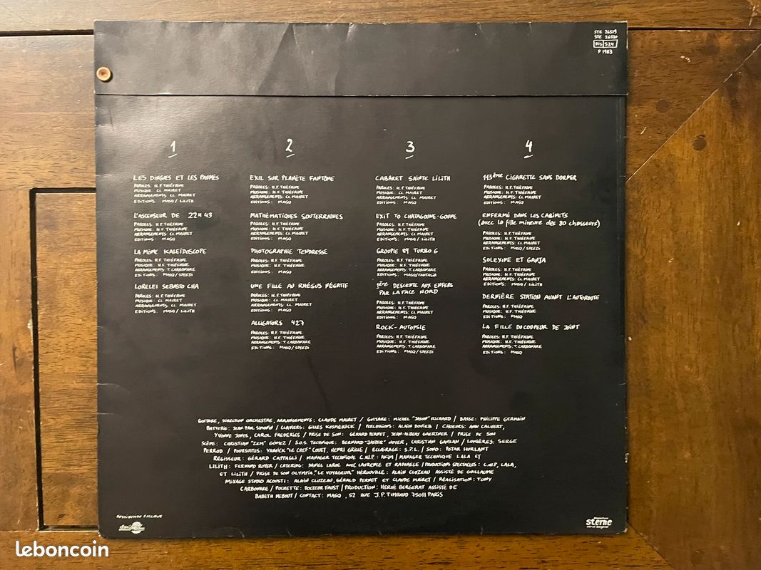 Vinyle " Hubert Felix Thiefaine " - CD - Musique