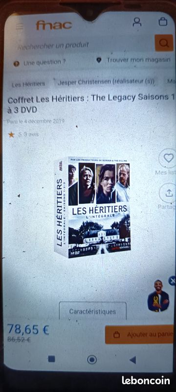 Dvd Les héritiers - coffret 10 dvd l'intégrale saisons 1-2-3. Neuf. PROMO 40 E au lieu de 78,65 E (image 5)