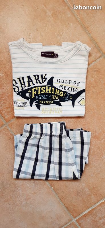 Ensemble t-shirt short Sergent Major 3 ans garçon - TBE (image 1)