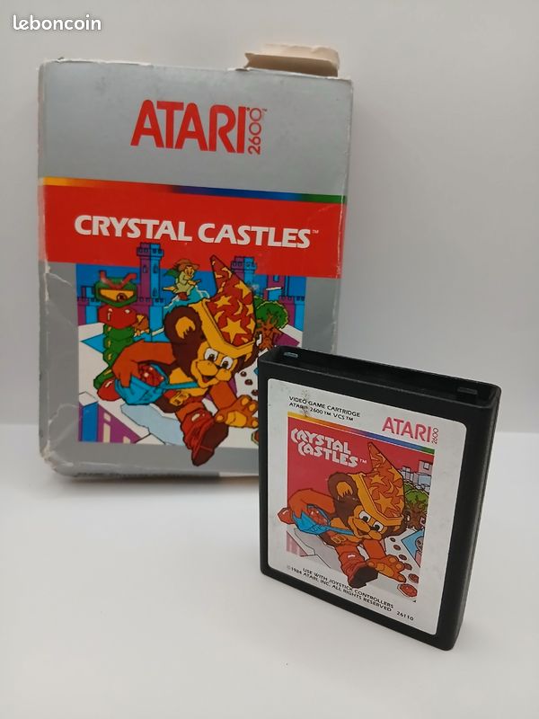 Jeu Atari 2600 Crystal Castles - Boîte D'origine, Bon état, Jeu Complet