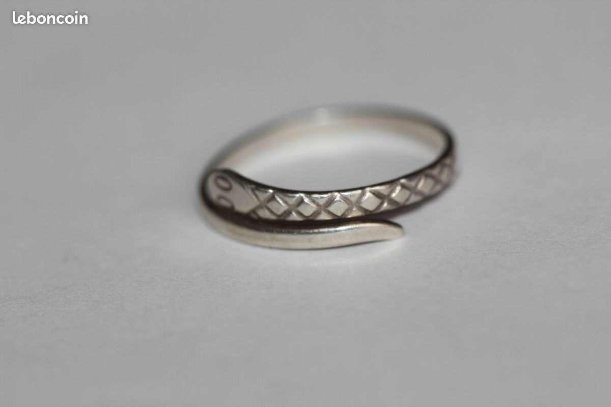 Bague Les Georgettes Serpent argenté