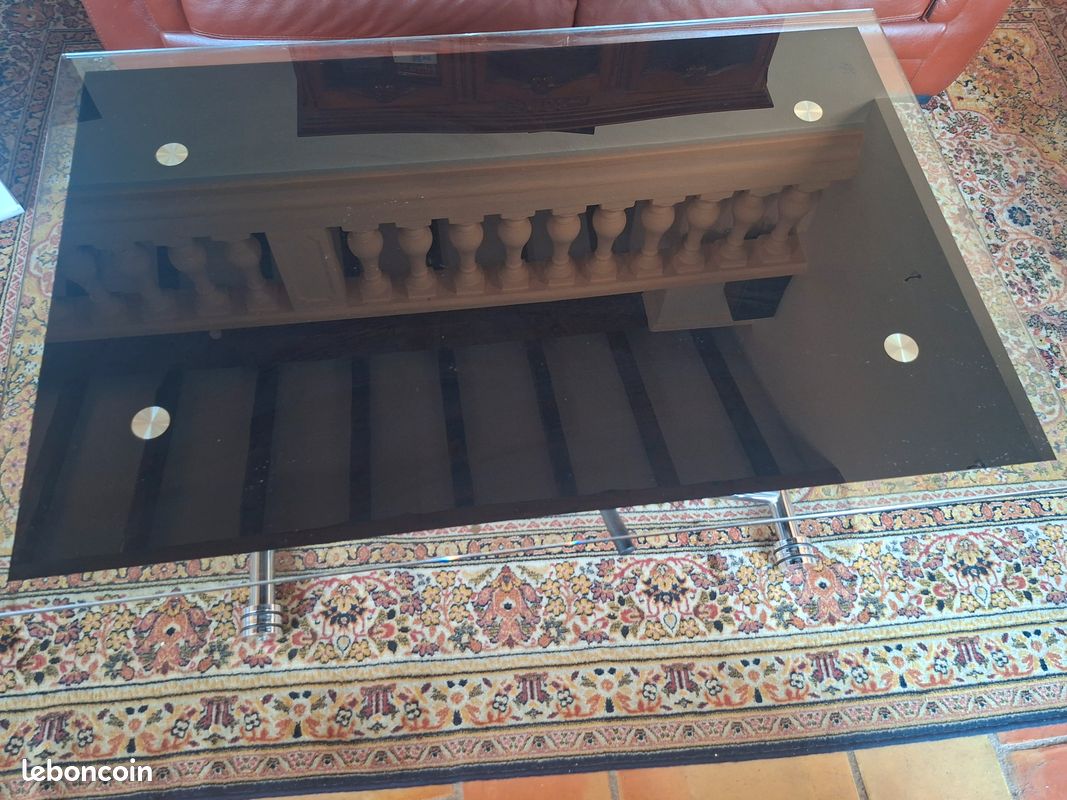 Table en verre pliable réglable (image 2)