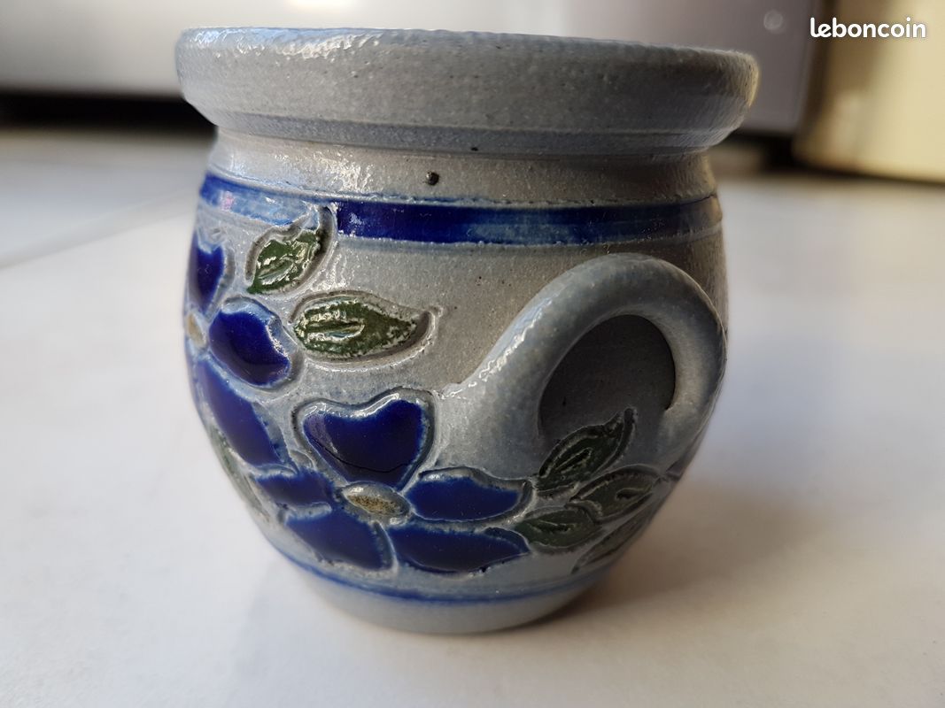 Petit pot alsacien marque Burger motif fleur (image 2)