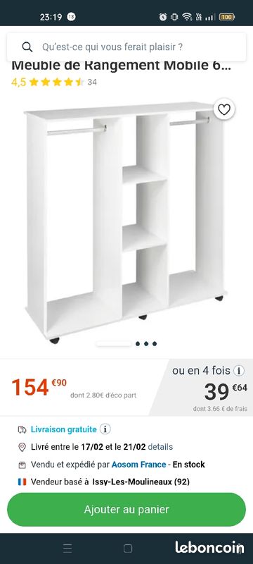 Dressing armoire (image 1)