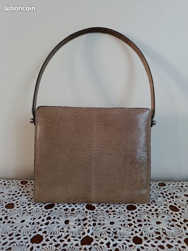 Sac à main Berma Paris Lézard véritable (image 2)