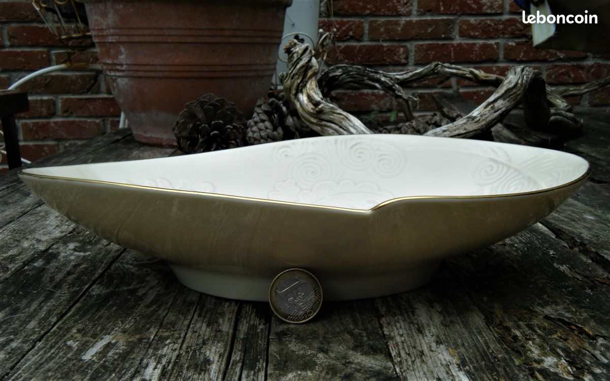 ♥ LENOX USA ♥ Belle Coupe Porcelaine Japonisante Orientaliste ♥ Vintage Américain ♥ (image 4)