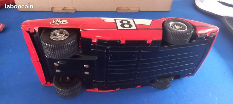 Jouet Ancien JOUSTRA 3010 - Volant Ferrari 512S, Tôle, Boîte D'origine, France 1970
