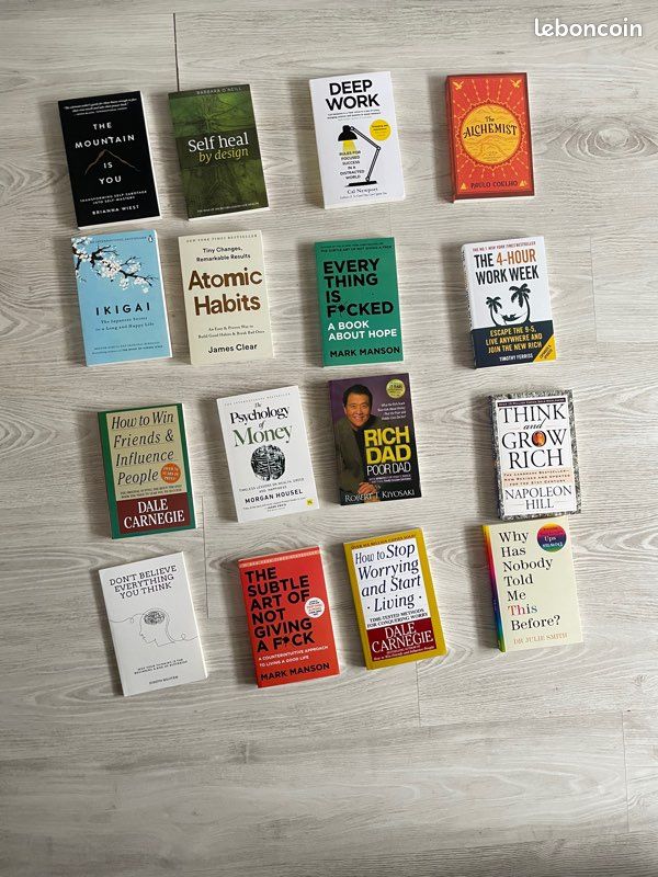 Chaque livre 15 Livres