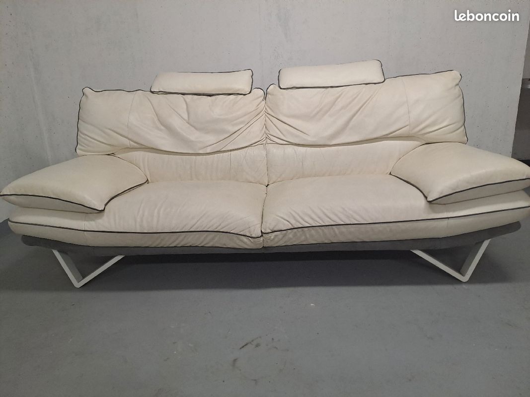 Canapé cuir (image 1)