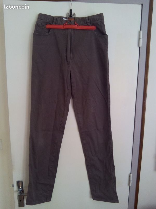 PANTALON EN TOILE FEMME - Taille 38 - CYRILLUS - (image 1)