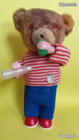 Petit Automate Ancien Max Carl Original - Ours En Peluche - Fabriqué En Allemagne