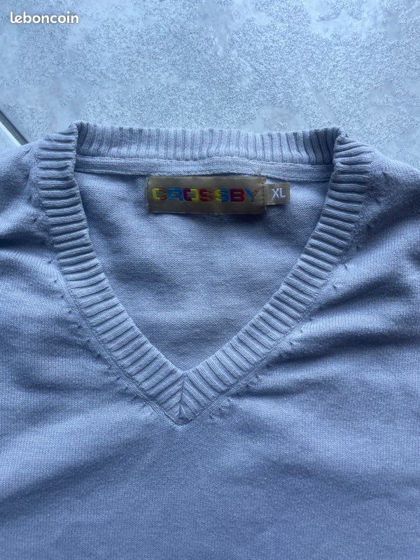 Pull en coton col en V homme Taille XL (image 4)
