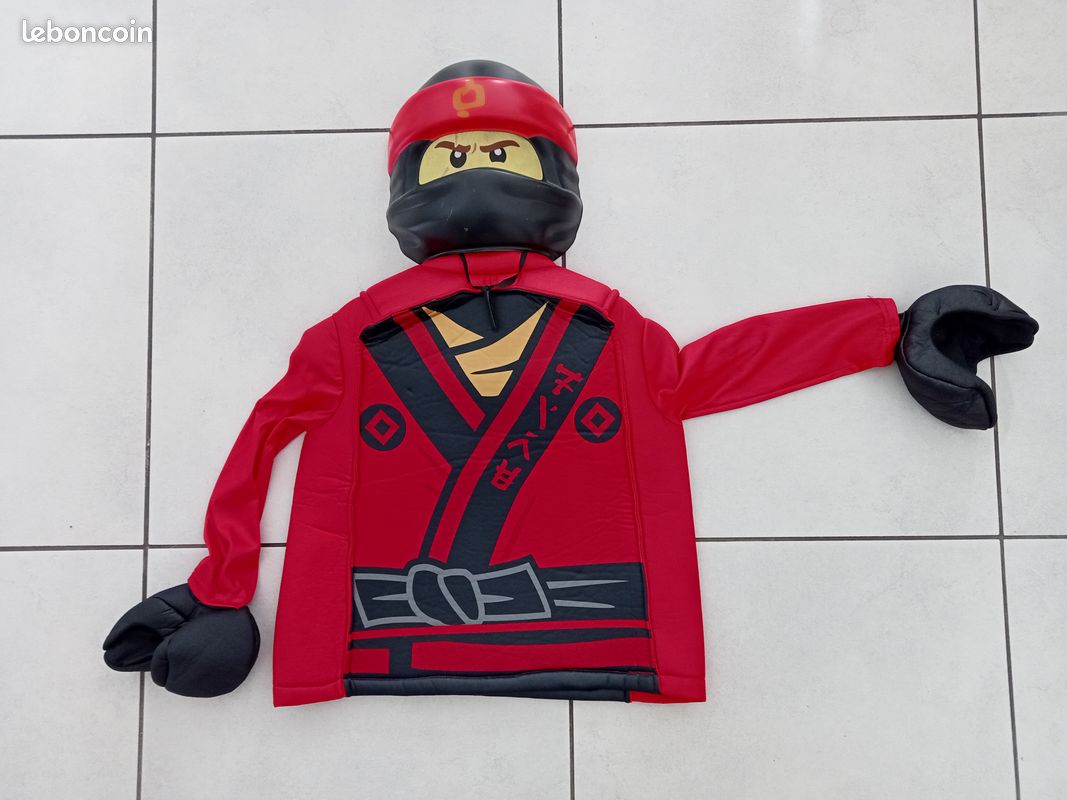 Déguisement Ninjago Lego rouge (image 1)