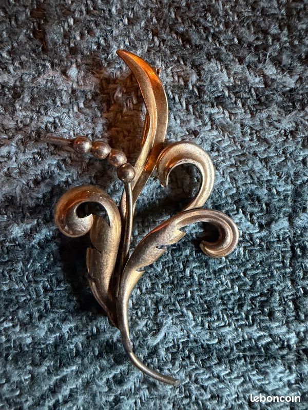 Broche Ancienne Argent 1940/50 – Sanglier, Dragon Et Danseuses – Vintage