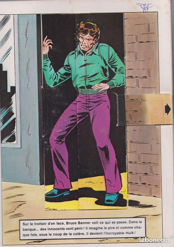 L'INCROYABLE HULK en relief et animé - 1981 (image 3)