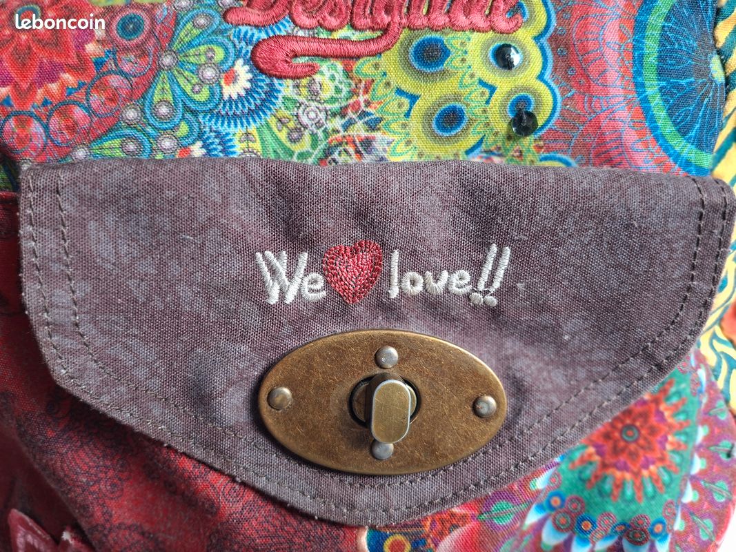 DESIGUAL, grand sac à main, avec 2 anses et bandoulière (image 5)
