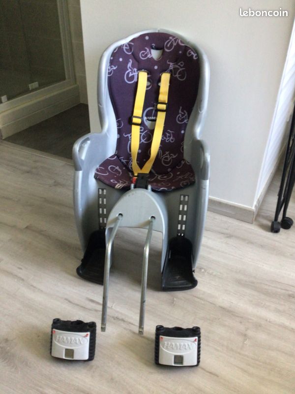 Siège vélo Hamax Kiss avec 2 supports (image 1)