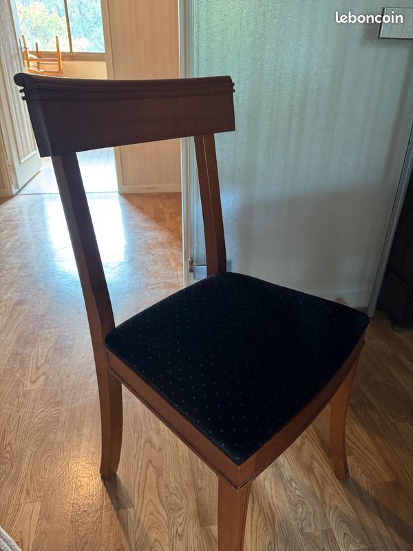 Table Roche Bobois et 3 chaises (image 2)