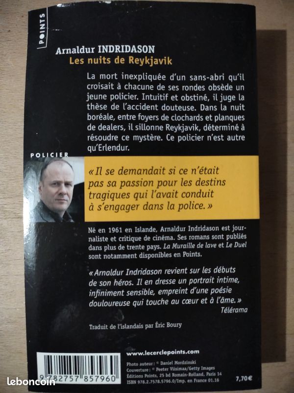 Les nuits de Reykjavik - la première enquête d'Erlendur - d'Arnaldur Indridason (image 3)