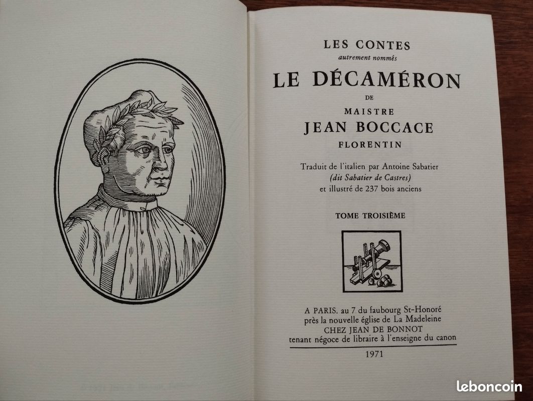 Le decameron - les contes de maistre jean boccace- editions jean de bonnot -1971 (image 18)