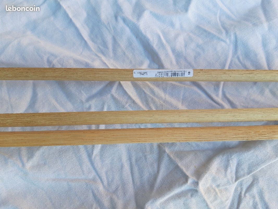 Baguette angle chêne brut (image 3)
