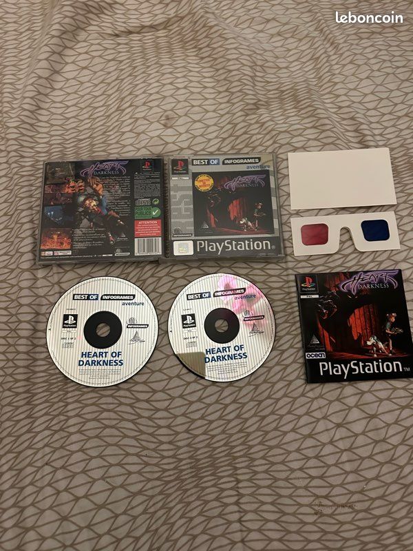 Heart Of Darkness Sur PS1 – Complet Version Française – Best Of Sony – Bon État
