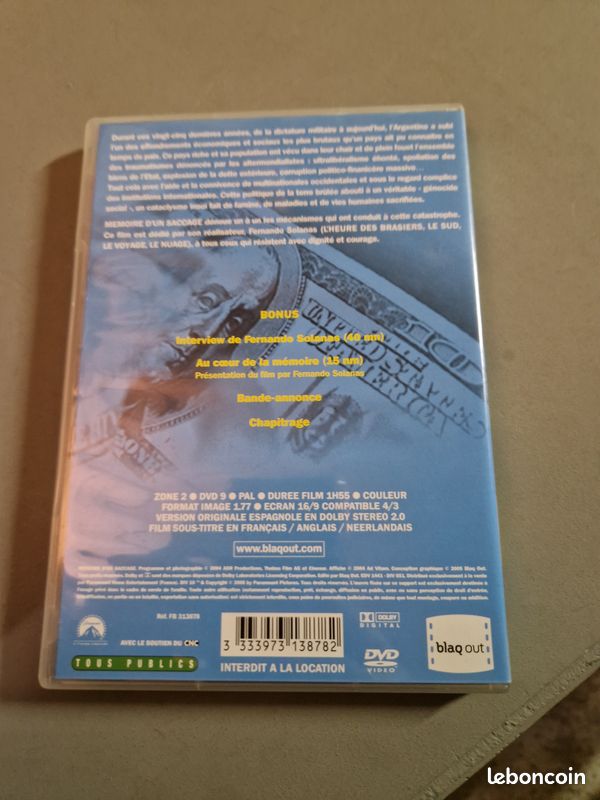 Coffret DVD Argentine : mémoire d'un saccage (MEC93) (image 2)