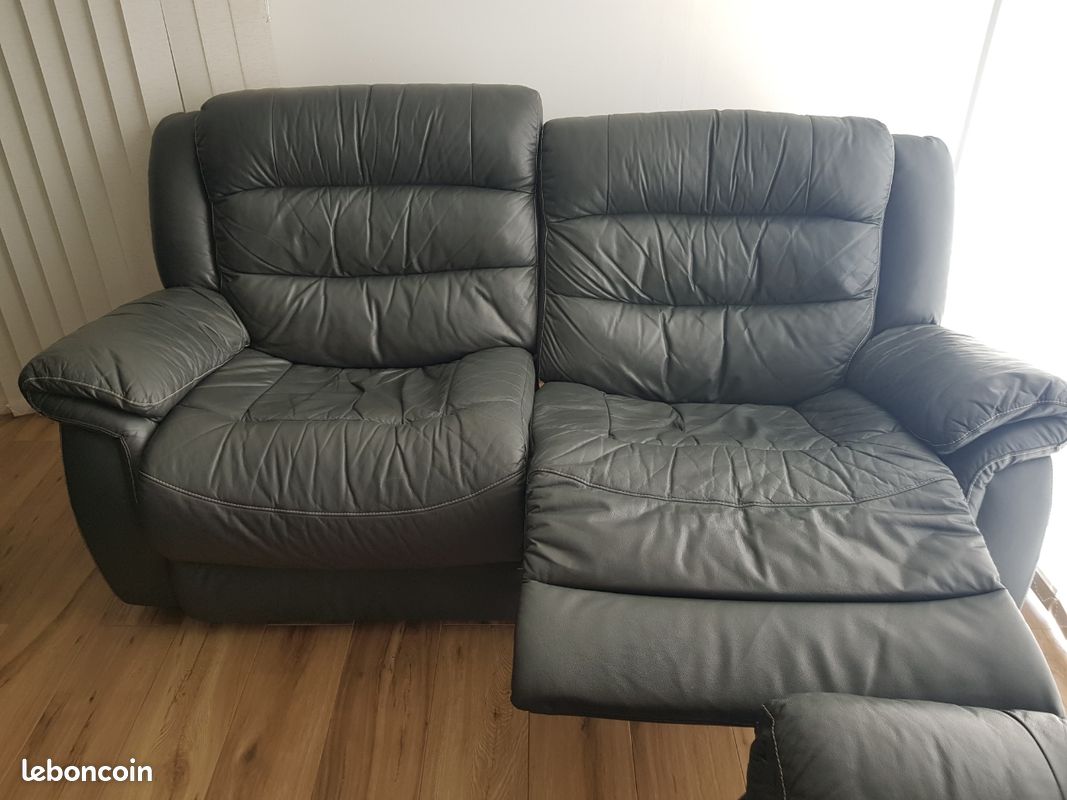 Canaper de salon en cuir (image 2)