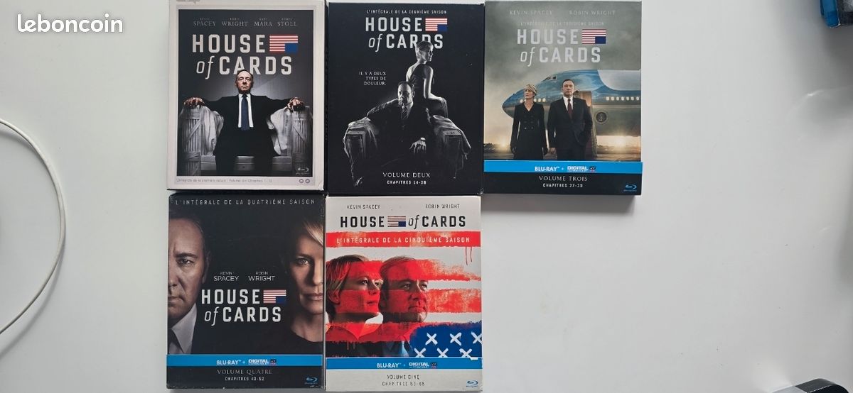 Blu-ray HOUSE OF CARDS saison 1 à 5 (image 1)