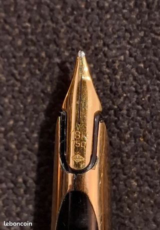 Parure Stylo Plume Et Stylo Bille Waterman CF Moiré Argenté - Occasion - Ensemble De Collection