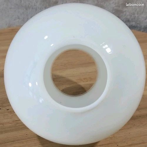 Ancien tulipe globe boule lampe suspension A Emboîtement Opaline Blanc Ø10,3 Cm (image 14)