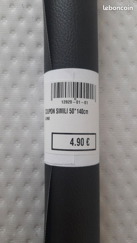 Coupon simili cuir noir (image 2)