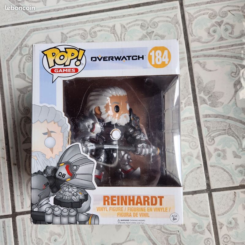 Pop Vinyl Figure Reinhardt Overwatch Pop Convention Exclusive