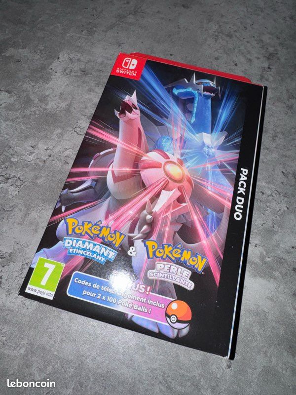 Pack Duo Pokémon Diamant Étincelant & Perle Scintillante – Switch + Steelbook + Guide