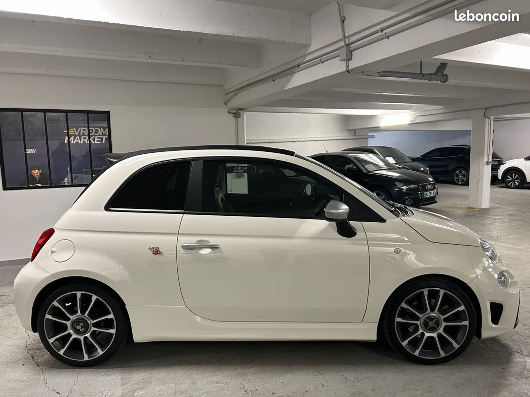 ABARTH 500 1.4 165ch TURISMO Cabriolet - 2022 - BOITE AUTO - REGULATEUR - PHARES LED - BLUETOOTH (image 7)