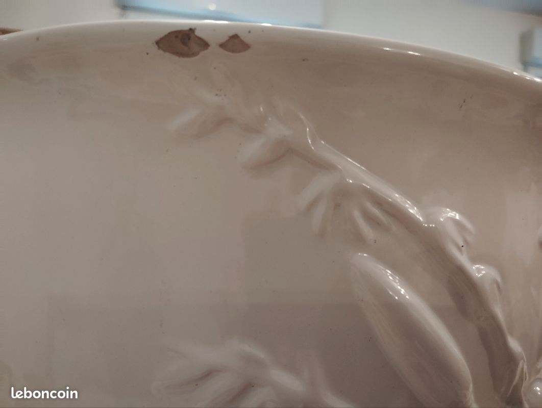 Grand cache pot et pot blanc (image 4)