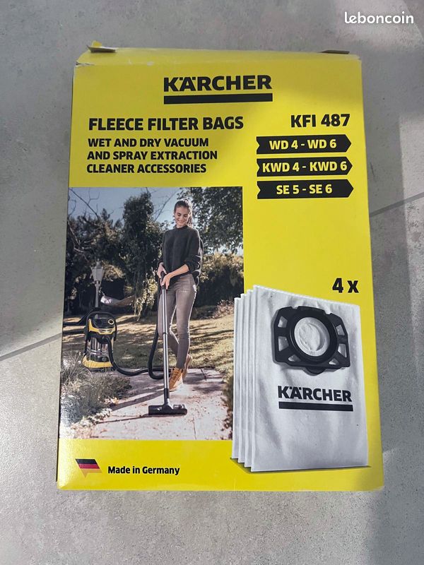 Aspirateur Eau et Poussière Karcher WD P Sacs Filtre