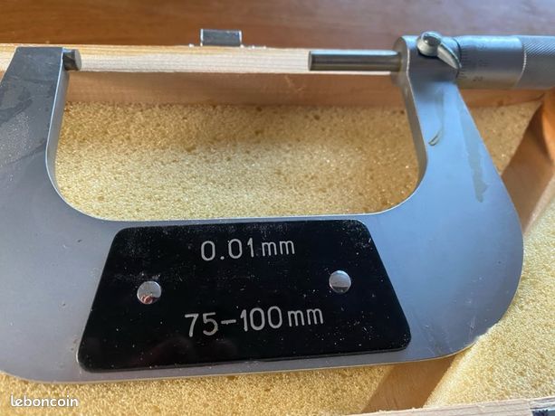 Micromètre 3 Pièces, Outil De Mesure Du Diamètre Extérieur 0-75 Mm En