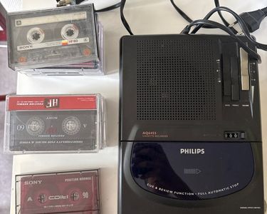 Magnétophone à Cassettes Philips AQ 6455 – Enregistreur Portable D’occasion