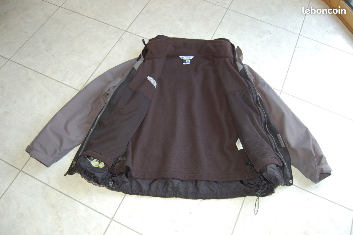 Blouson gris doublé polaire 3 USAGES Homme T. XL Marque COLOMBIA (image 2)