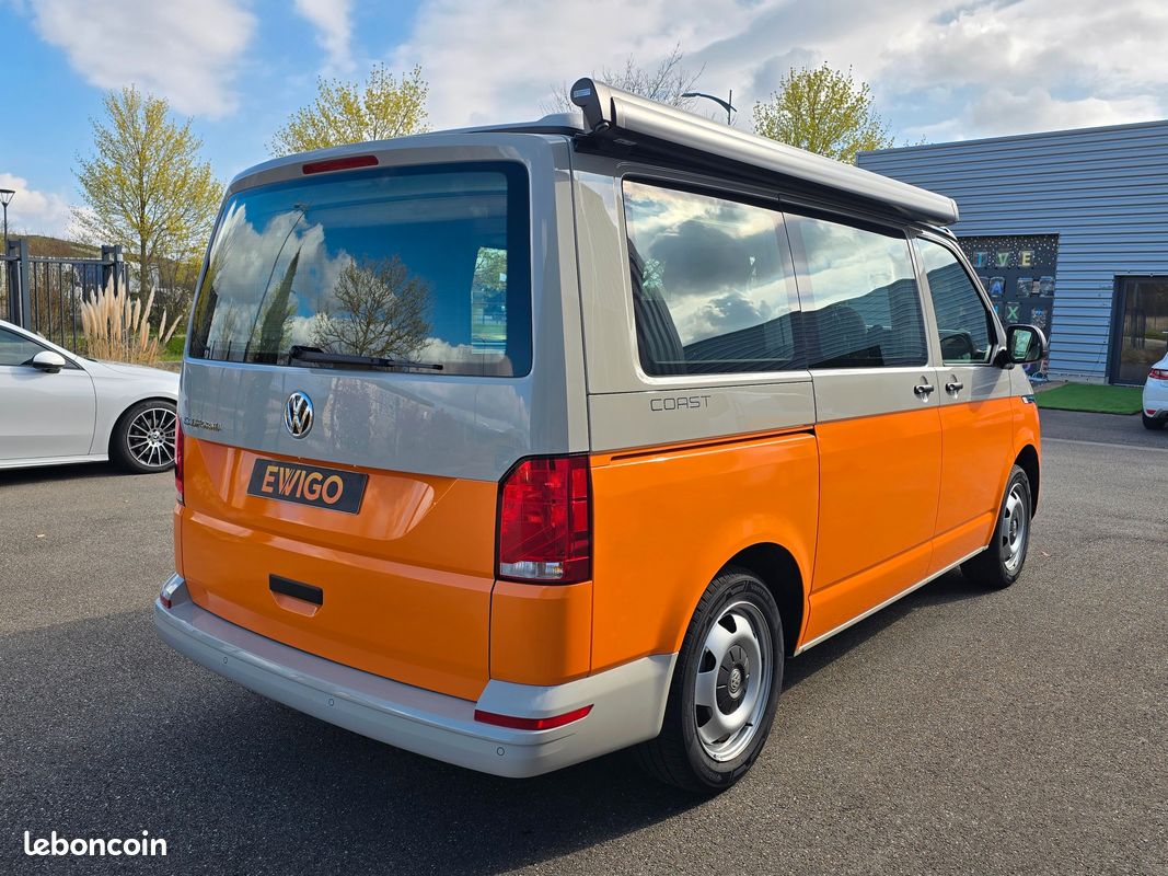 VOLKSWAGEN CALIFORNIA COAST 2.0 TDI150ch DSG CARPLAY/IMMAT FR COVERING ORANGE garantie VW 08/2028 (image 3)