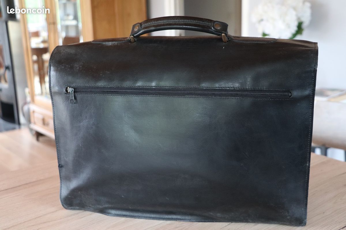 Cartable en cuir à soufflet (image 2)