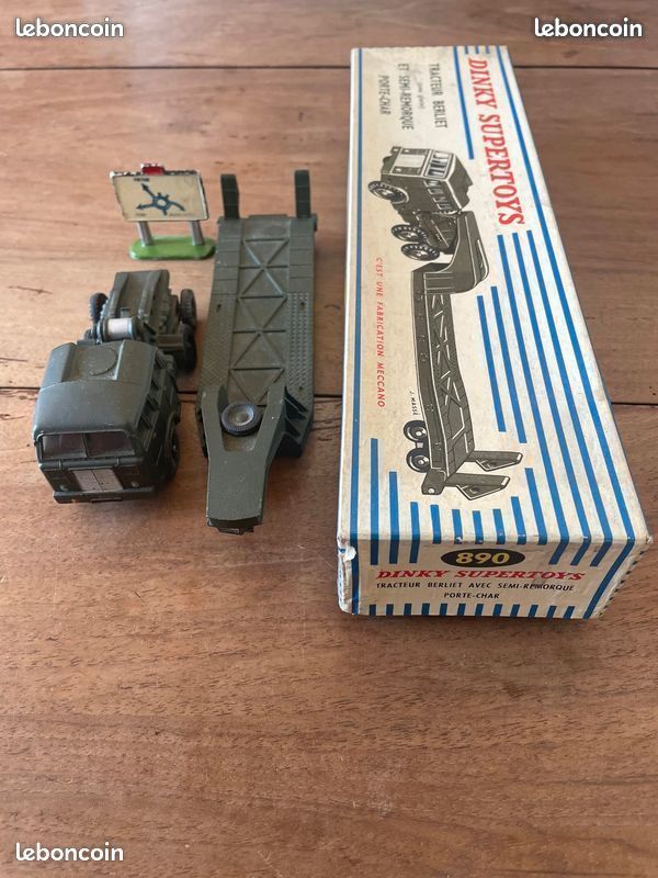 Dinky Toys Supertoys France Berliet « Porte Char » réf : 890 🇫🇷 (image 3)