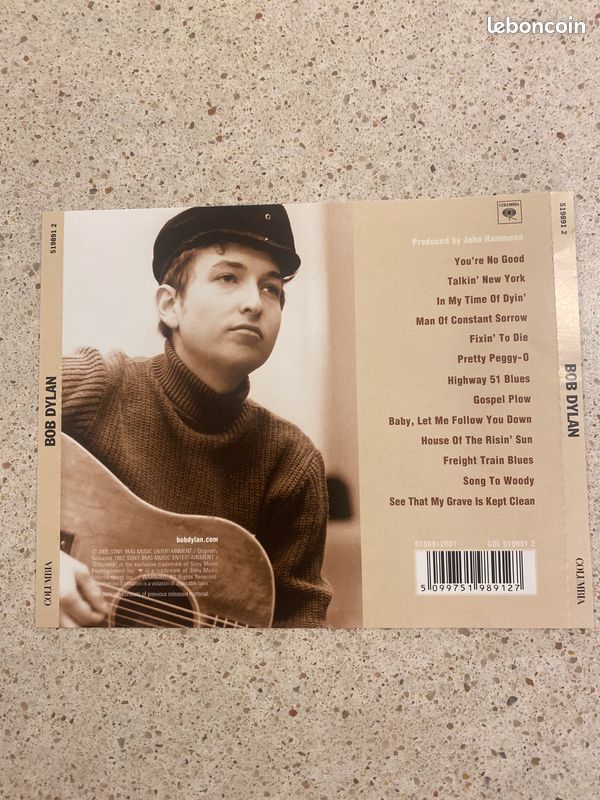 CD Bob Dylan. «Bob Dylan» 1962 (Reissue 2005), Columbia (image 4)