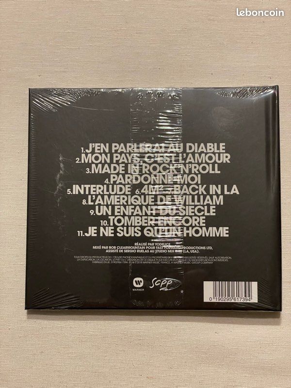 CD JOHNNY HALLUDAY mon pays c’est l’amour (image 2)