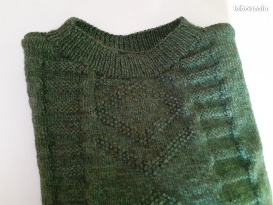 Pull Crocheté Cukier Paris Couleur Ivoire Taille XL - Occasion Très Bon état