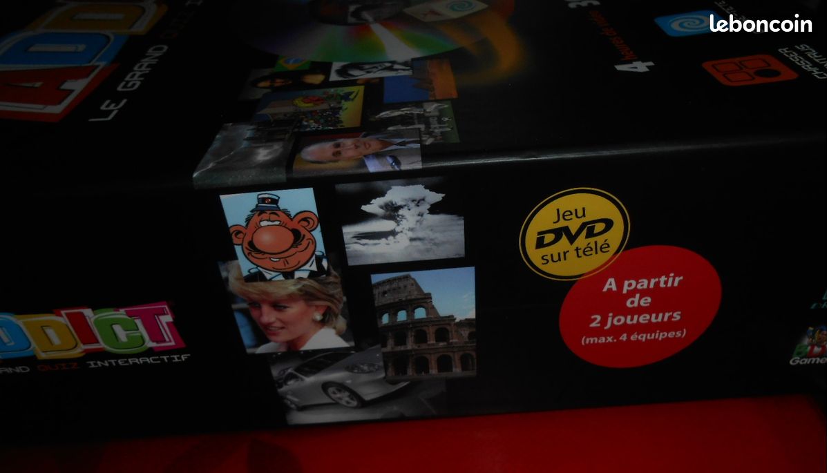 Coffret jeu ADDICT Le grand Quiz interactif-2 joueurs-max.4 équipes/Jeu de Société/Dvd sur télé-NEUF (image 4)