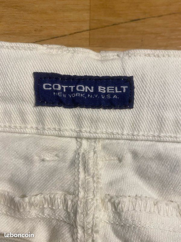 Jean blanc Cotton Belt (image 5)