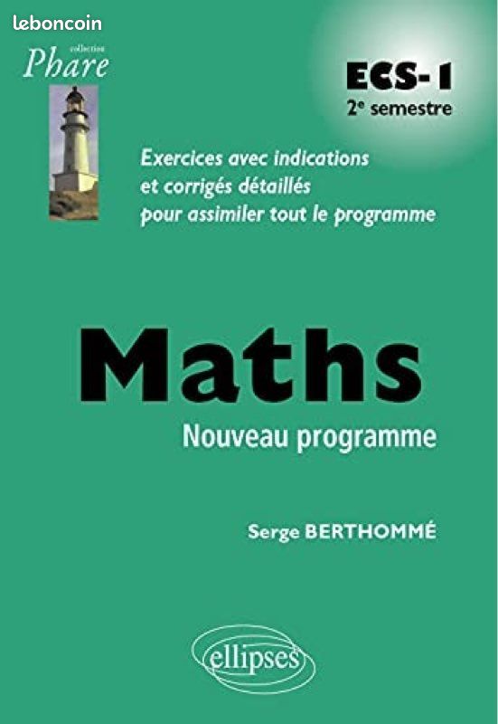 Livre Phare ECS-1 Deuxième semestre (image 1)