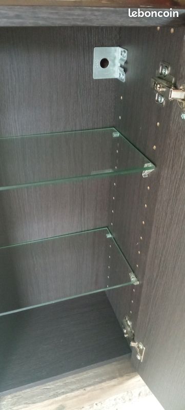 Armoire murale salle de bain avec 2 portes miroirs (image 3)